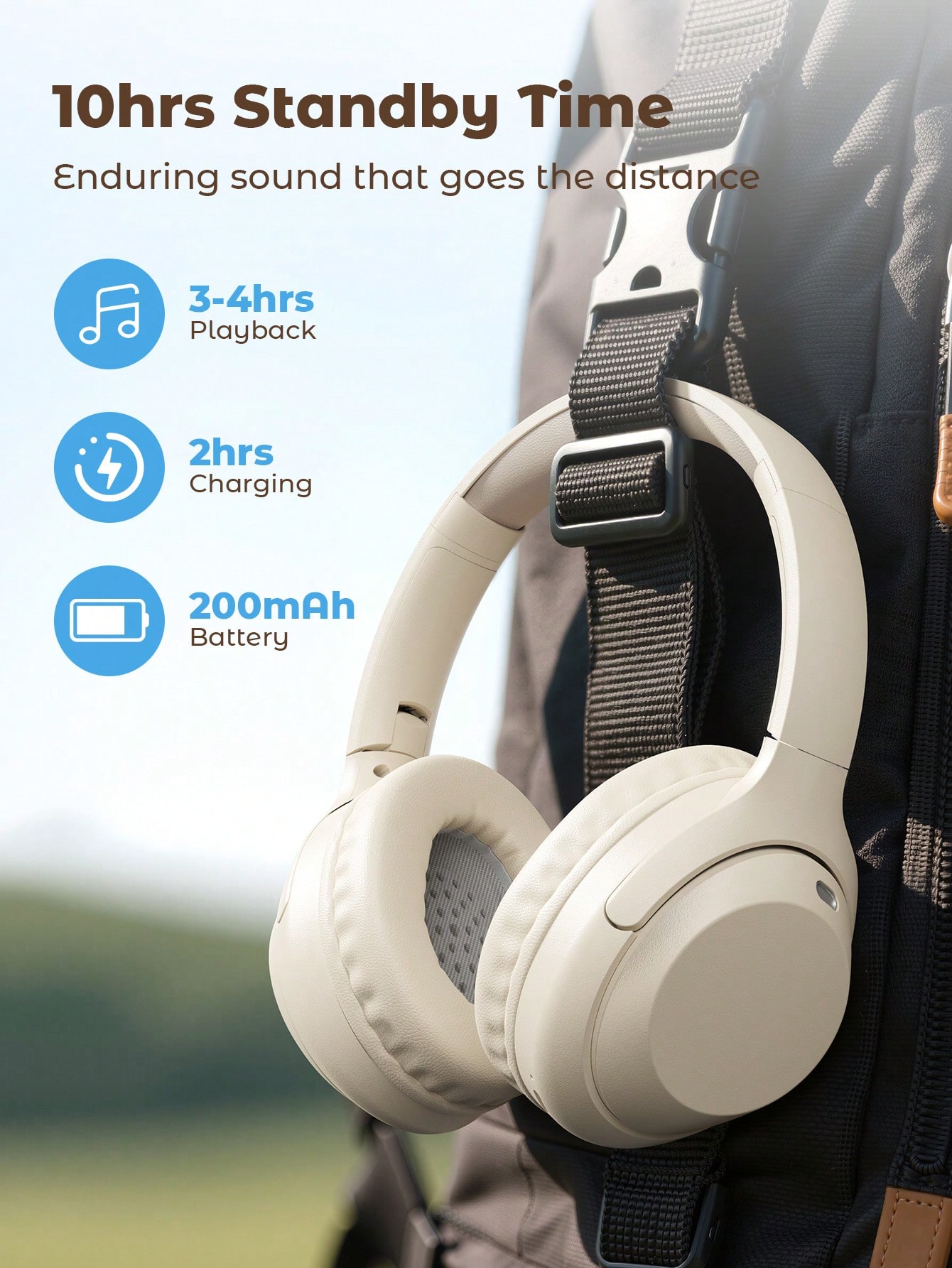 Usb C Earphone - Teckwe 신형 무선 오버이어 헤드폰, 신축성