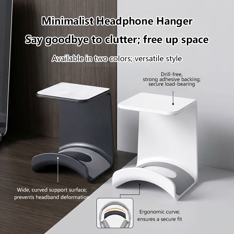범용 헤드폰 스탠드 접착식 플라스틱 벽걸이형 헤드셋 거 - Headphone Stand Desk 리뷰 및 가격