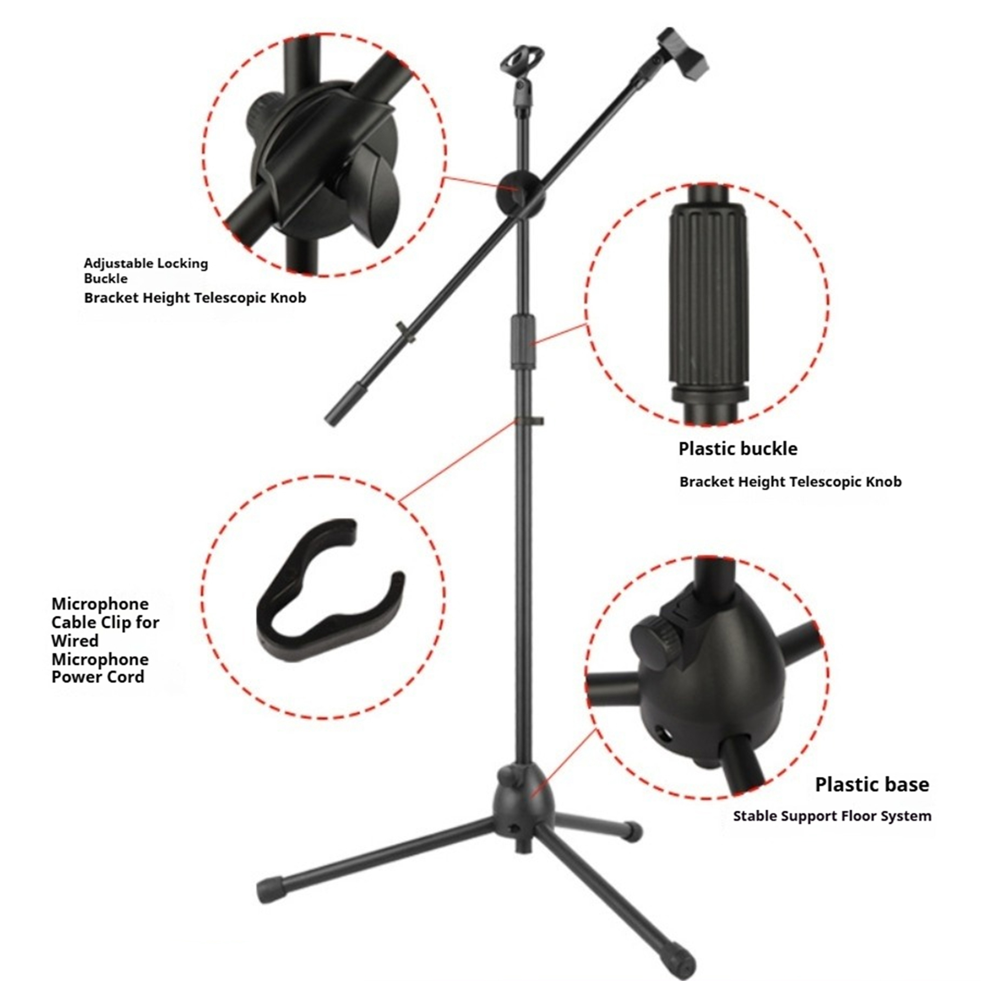듀얼 암 디자인의 퍼포먼스 마이크 플로어 스탠드: 유연 - Shure Mic Sm58 리뷰 및 가격