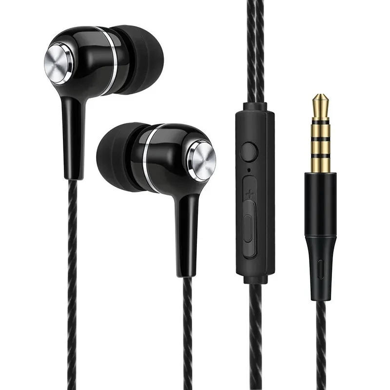 유선 헤드폰 3.5mm 인이어 스포츠 이어버드 베이스  - Wired Earphone Mic 리뷰 및 가격