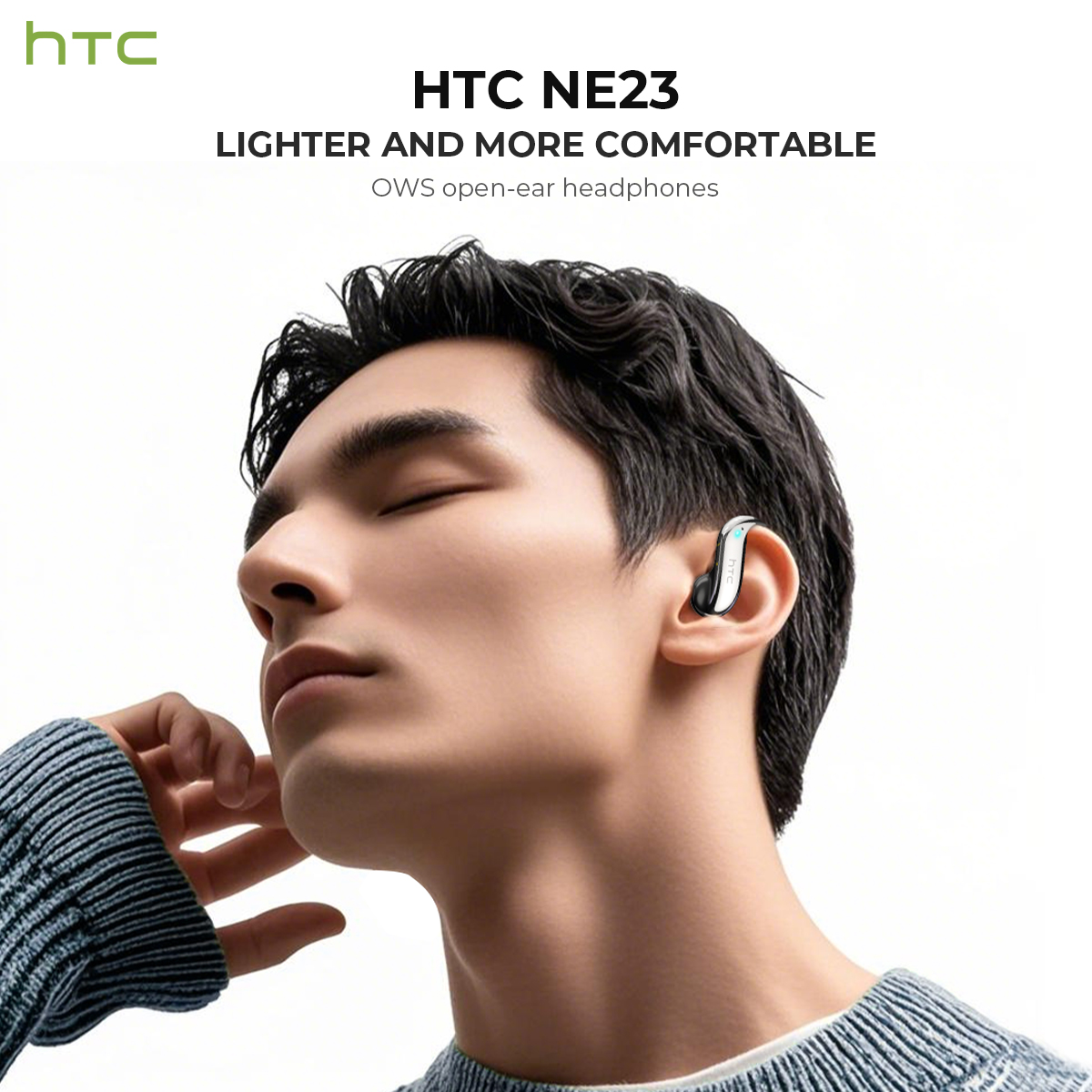 오픈 이어 블루투스 헤드폰 HTC 30시간 재생 무선  - Usb C Earphone 리뷰 및 가격