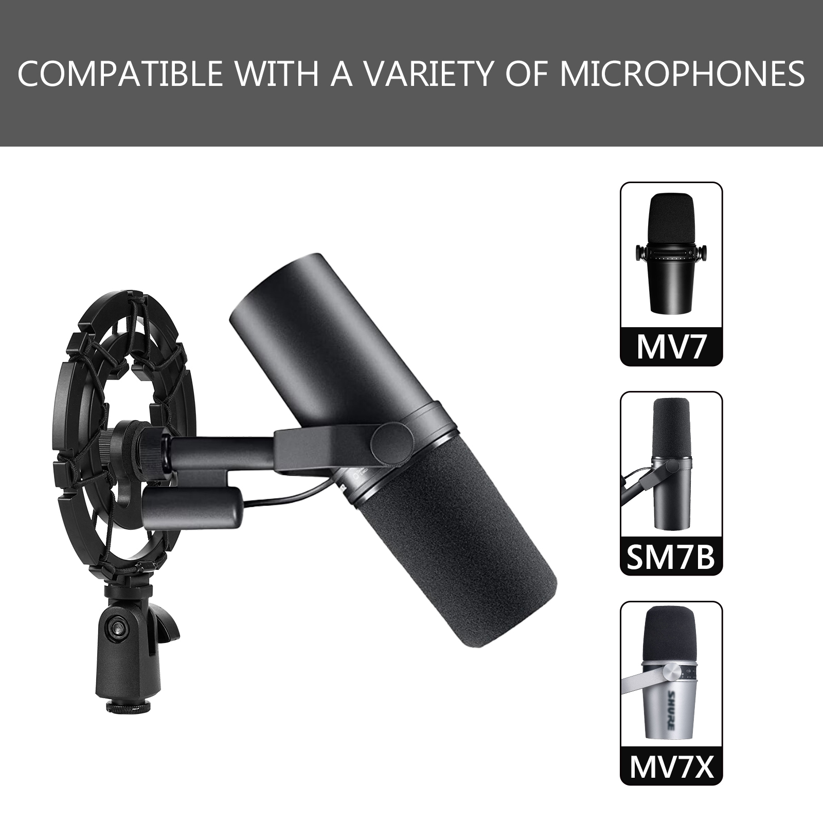 Geekria 마이크 쇼크 마운트 Shure MV7 S - Shure Mic Sm7B 리뷰 및 가격