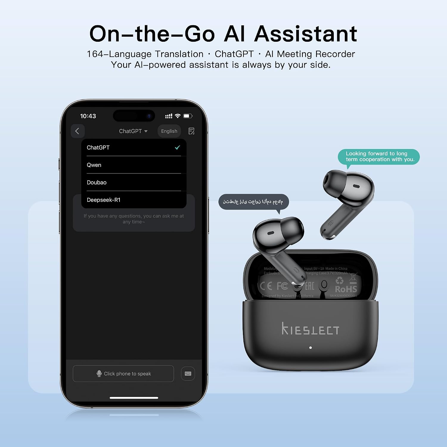 무선 이어버드, AI 165개 언어 번역 이어버드, 충 - Noise Cancelling Headphone 리뷰 및 가격